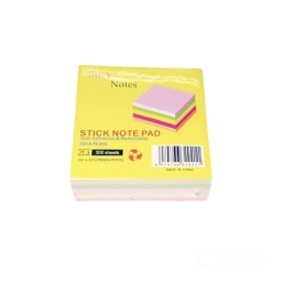 BLOCK QUITA Y PON CUBO FLUO 7,5X7,5 - 300 HOJAS