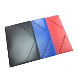 CARPETA PLASTICA CON ELASTICO A4 5705                                    ROJO - AZUL - NEGRO