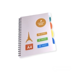 CUADERNO C/ESPIRALY DIVISIONE A4 120H